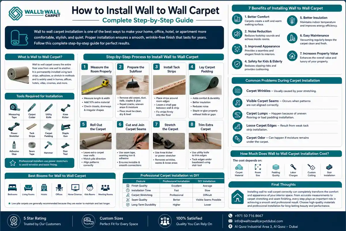 How to Install Wall to Wall Carpet