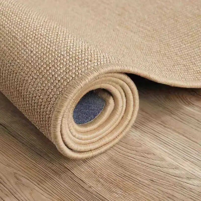 Beautiful jute carpet crafted from natural materials