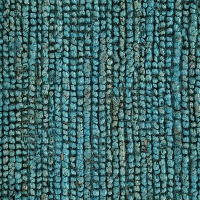 Blue jute carpet featuring durable handwoven texture for stylish eco-friendly interior flooring