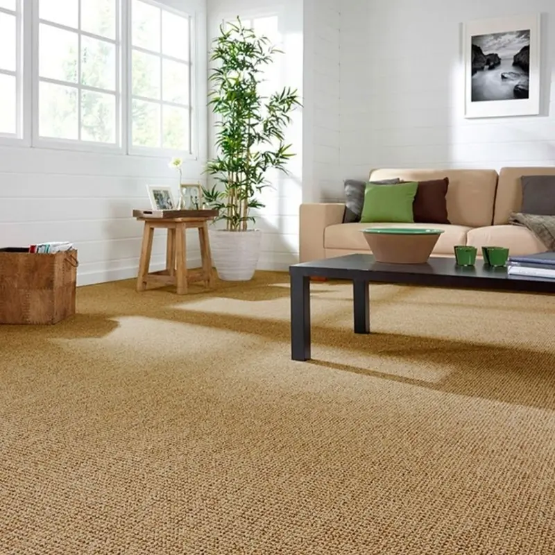 Eco friendly jute carpets in modern home interiors