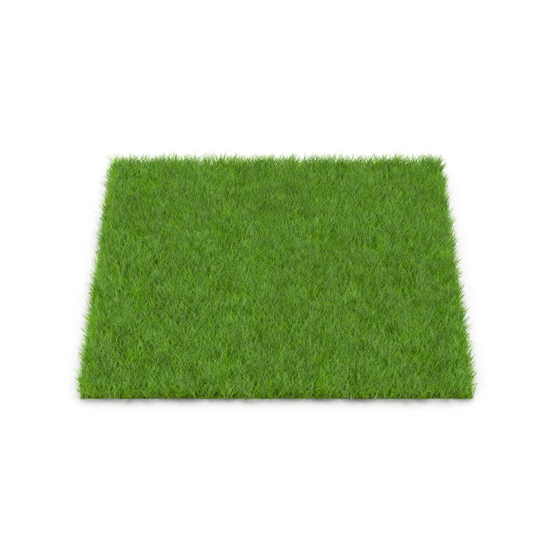 Green artificial grass carpet with natural balcony appearance