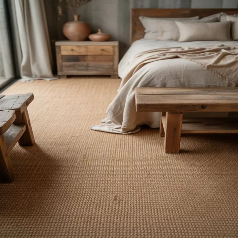Handwoven jute carpets crafted for elegant home décor