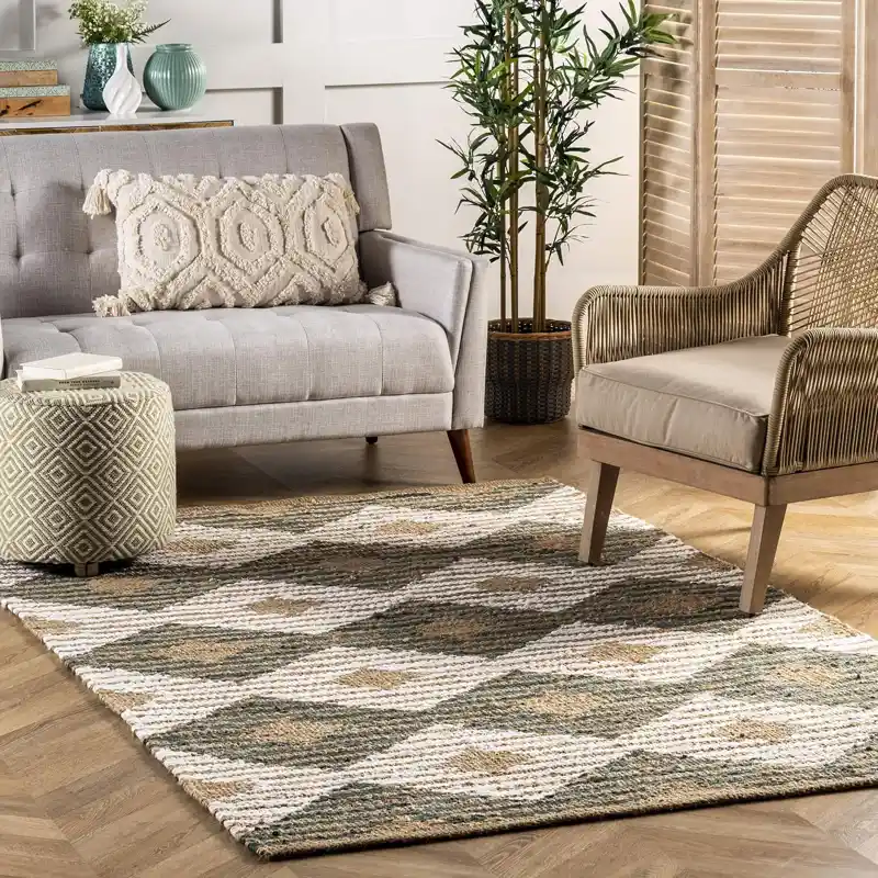 High-quality jute carpet collection in versatile color selections