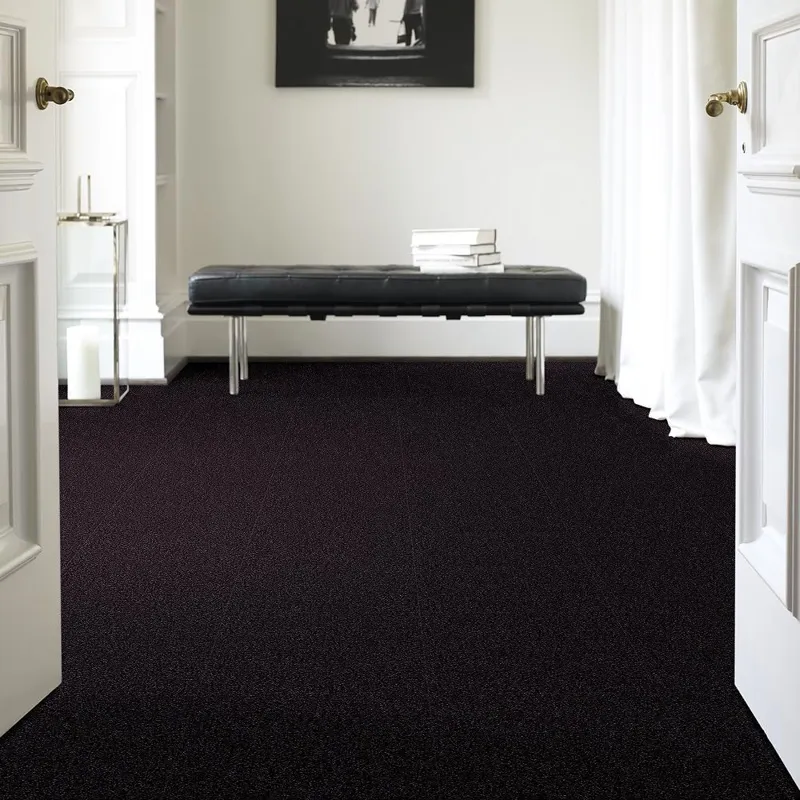 Modern black carpet designed for stylish home décor