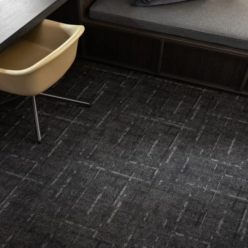 Premium black carpet for contemporary home and commercial spaces After
