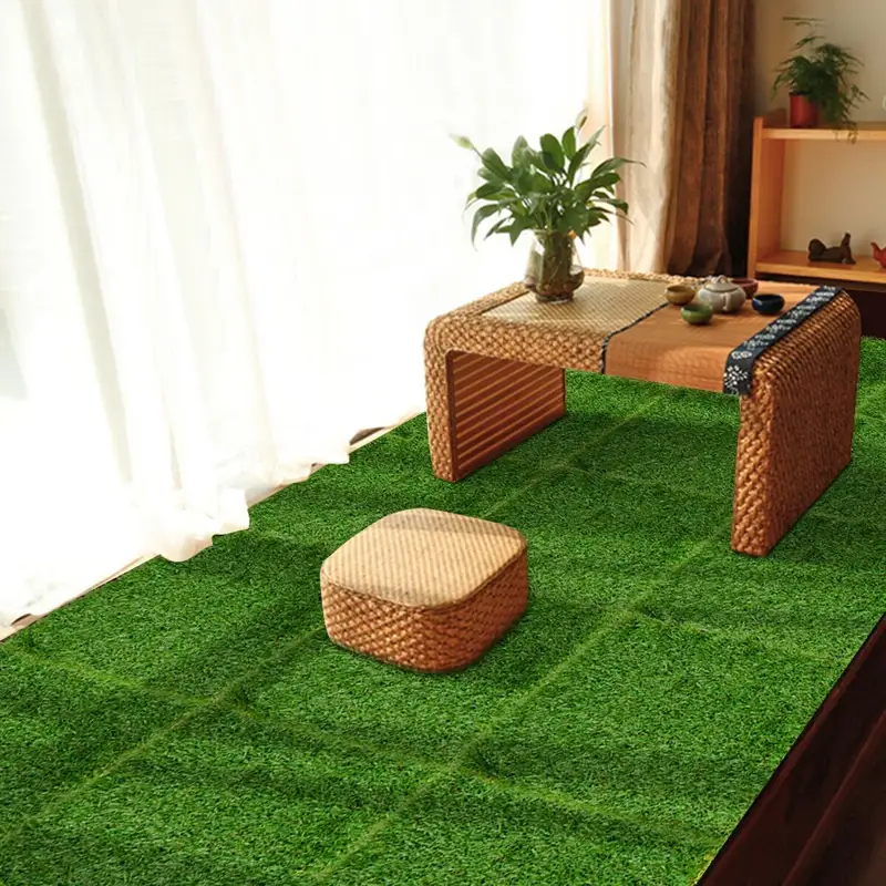 Premium synthetic grass carpet collection for modern outdoor spaces
