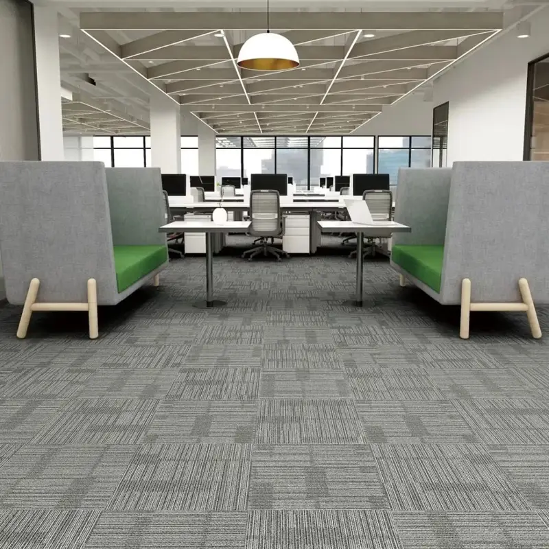 Professional office carpet featuring a clean minimalist design