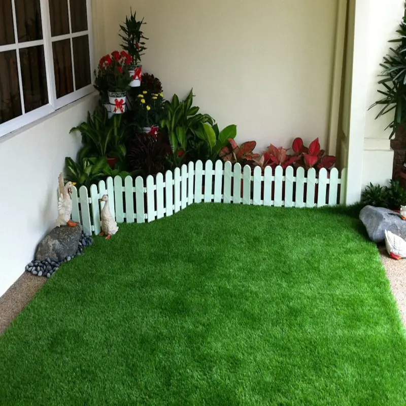 Realistic artificial grass carpet for low maintenance landscaping