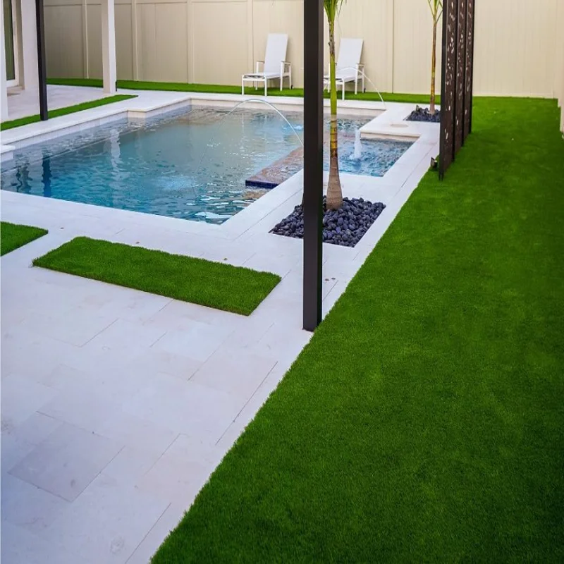 Synthetic grass carpet providing year round comfort