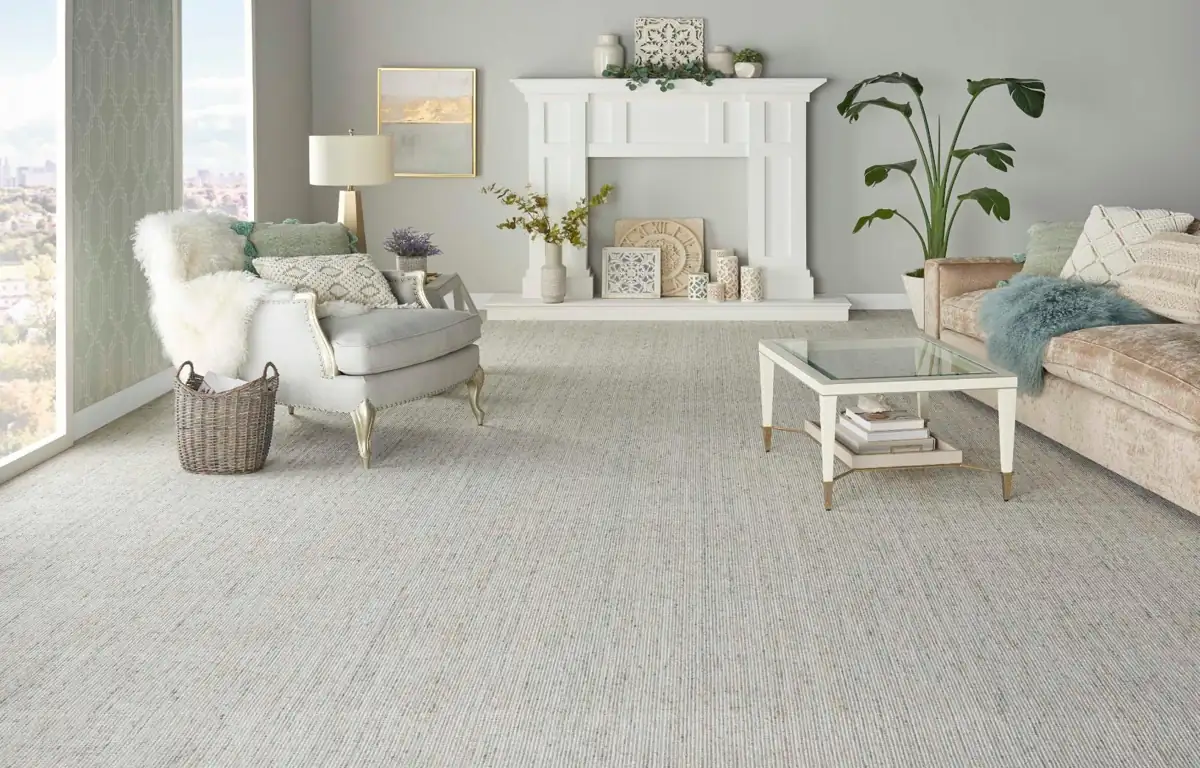 After Living room carpet install project in dubai