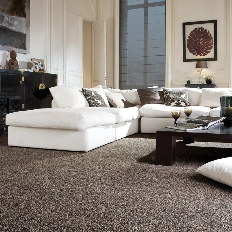 Living Room Carpet Dubai fitted around sofa and coffee table