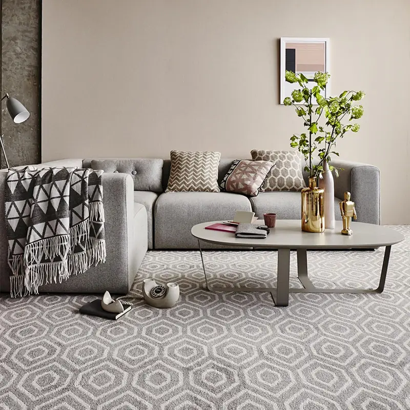 Living Room Carpet Dubai installed in large villa lounge Emirates Hills