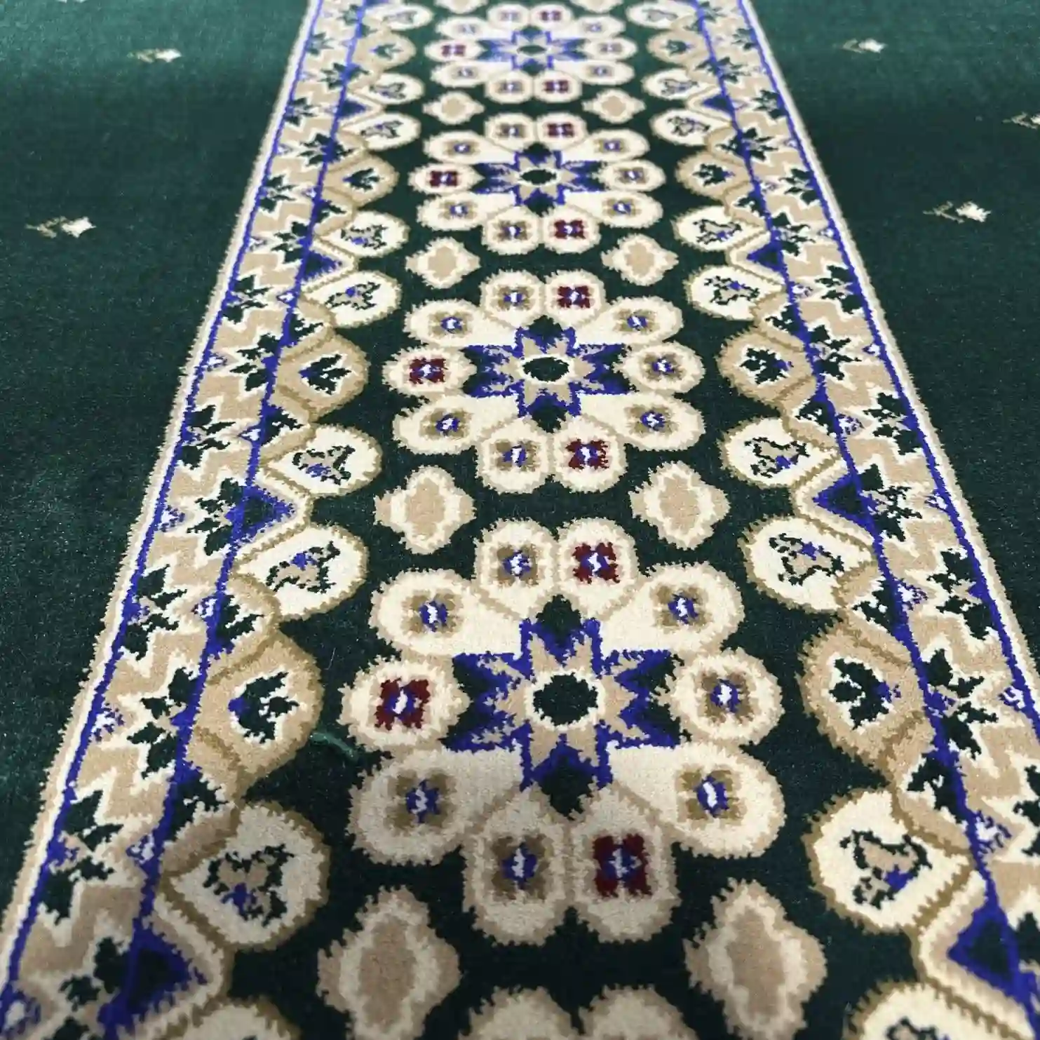 Deep Green Masjid Carpet - Image 4
