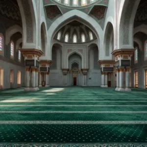 Deep Green Masjid Carpet Dubai