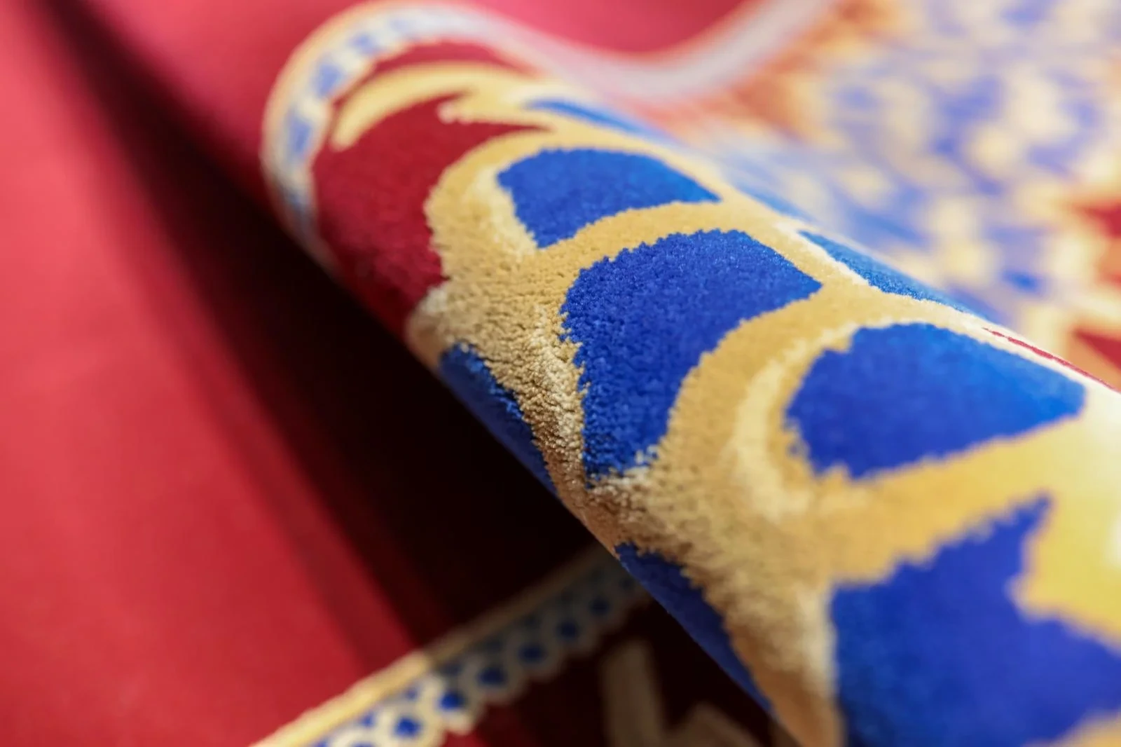 Deep Red Masjid Carpet - Image 5
