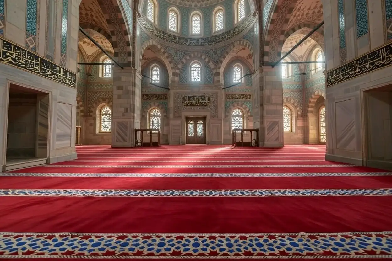 Deep Red Masjid Carpet Dubai
