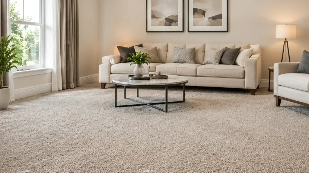 After install the carpet in the room see final look