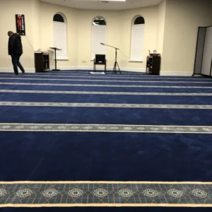 Royal Blue Border Masjid Carpet Dubai