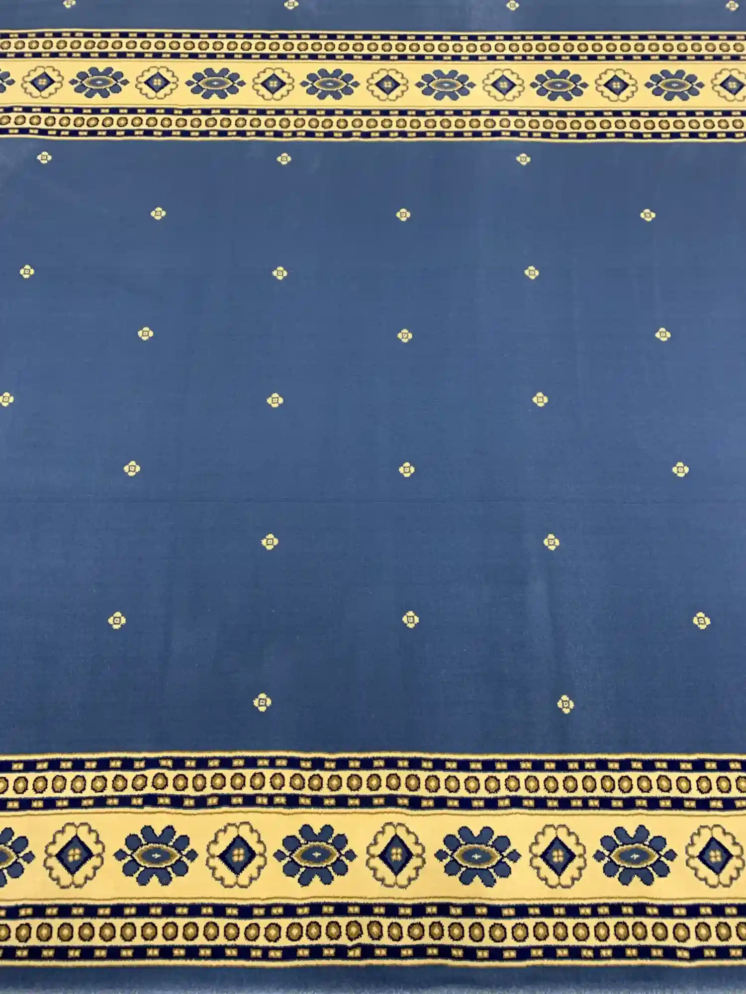 Silky Blue Border Masjid Carpet - Image 2